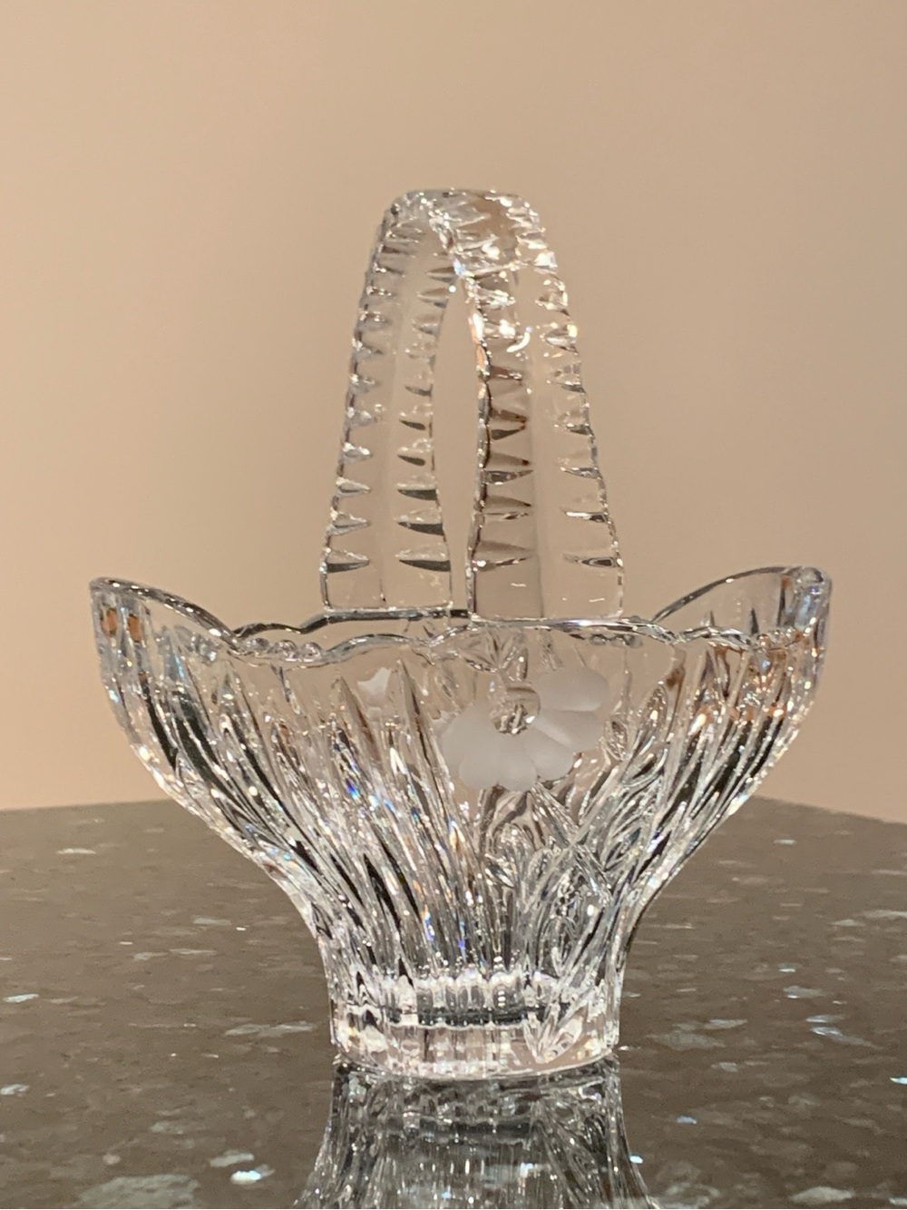 Vintage Princess House 24% Lead Crystal Basket #825 – Made in Germany - Medium